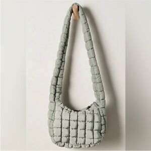NWT FP Movement by Free People Quilted Mini Carryall Sling bag - Stone Sage